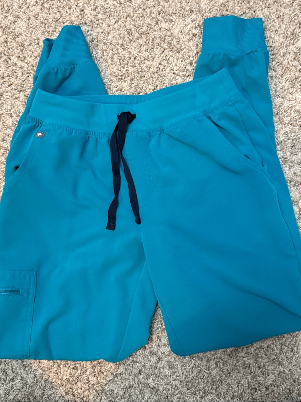 Figs Teal Drawstring Joggers
